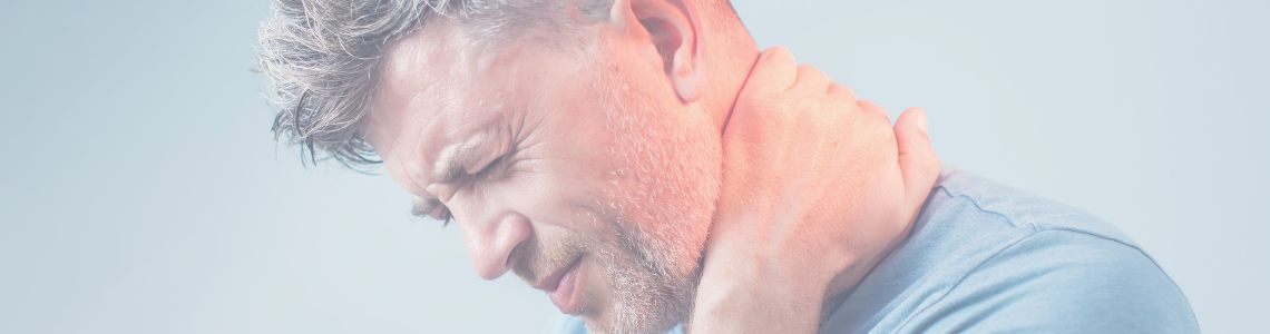 image of man with neck pain